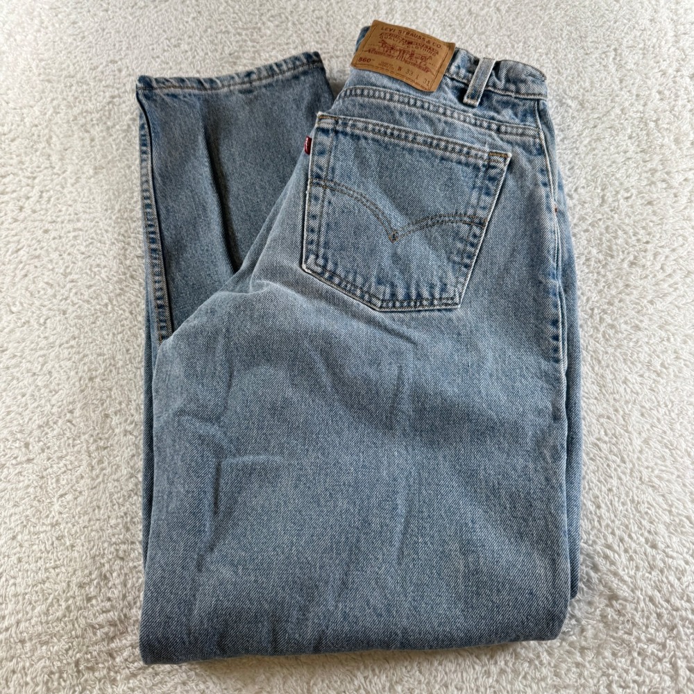Vintage Levis 560 Jeans Mens 33x31 Tag (30x31 Fit) Loose Tapered Light Made USA